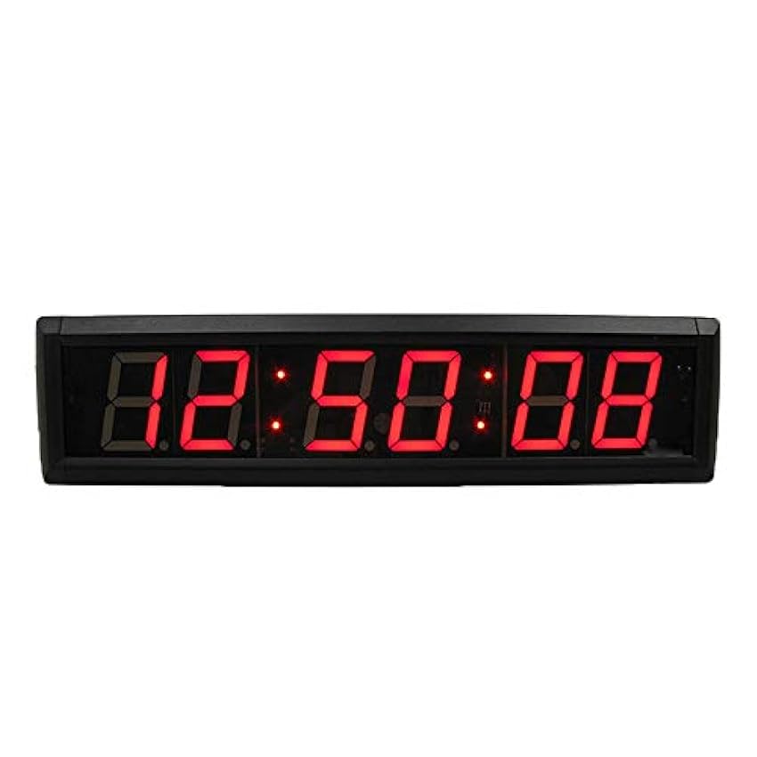 Heqianqian-Home Minuteur Chronomètre Coutdown d´intervalle d´entraînement de Gymnase de LED avec l´horloge Murale de contrôle à Distance pour Le Bureau À Domicile ieALXlRQ
