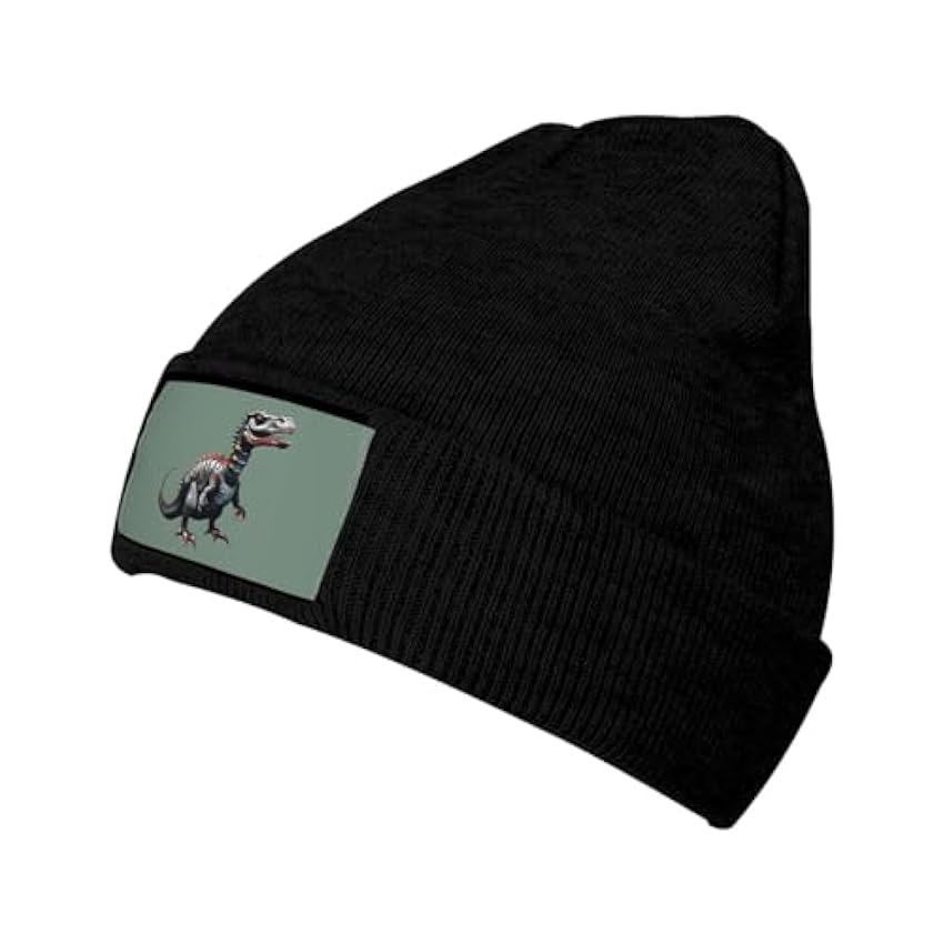 NEZIH Joli chapeau tricoté avec imprimé dinosaure, unisexe, chapeau d´hiver chaud, pour l´extérieur ou au quotidien, chapeau pour adultes et enfants sxWRlpd0