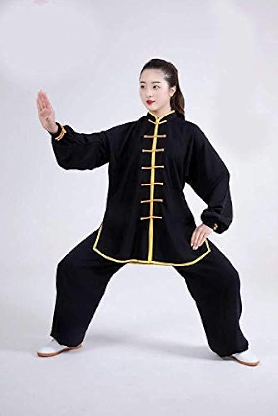 JTKDL Vêtements De Tai Chi Manches Longues Printemps Et Automne Vêtements d´arts Martiaux pour Hommes Et Femmes Vêtements De Performance D´été,K-L Nx0lqg1s