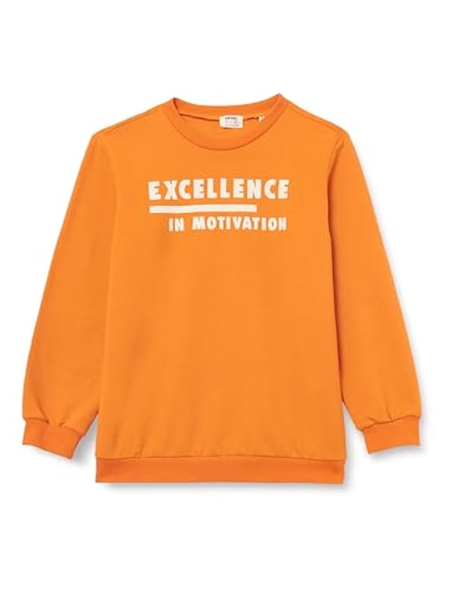 Koton Sweatshirt Long Sleeve Crew Neck Printed Detail Soft Interior, Maillot de survêtement Garçons, Orange(200), D7uSwcHi
