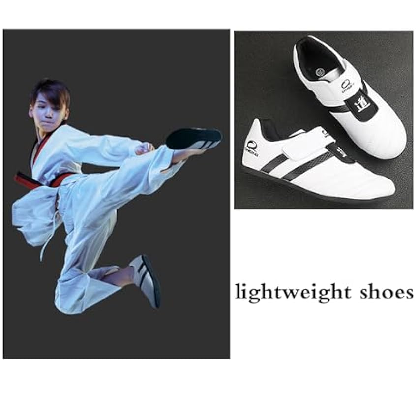 Chaussures De Karaté,Chaussures D´EntraîNement De Karaté Taichi Kong Fu,Chaussures De Taekwondo Arts Martiaux,Antidérapant,Léger Respirantes,Comfortable,pour Arts Martiaux-Taekwondo Mixte DV0UQVWX