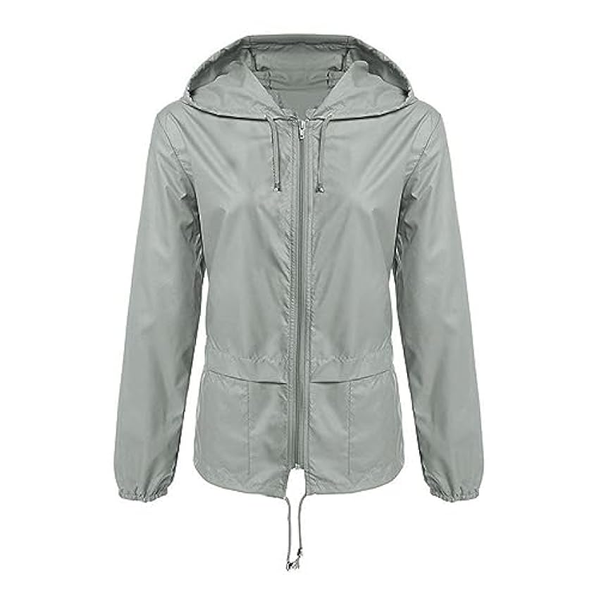 Vestes de pluie pour femmes légères zippées randonnée cyclisme imperméable à capuche Manteaux Femmes Chaud lis43t8e