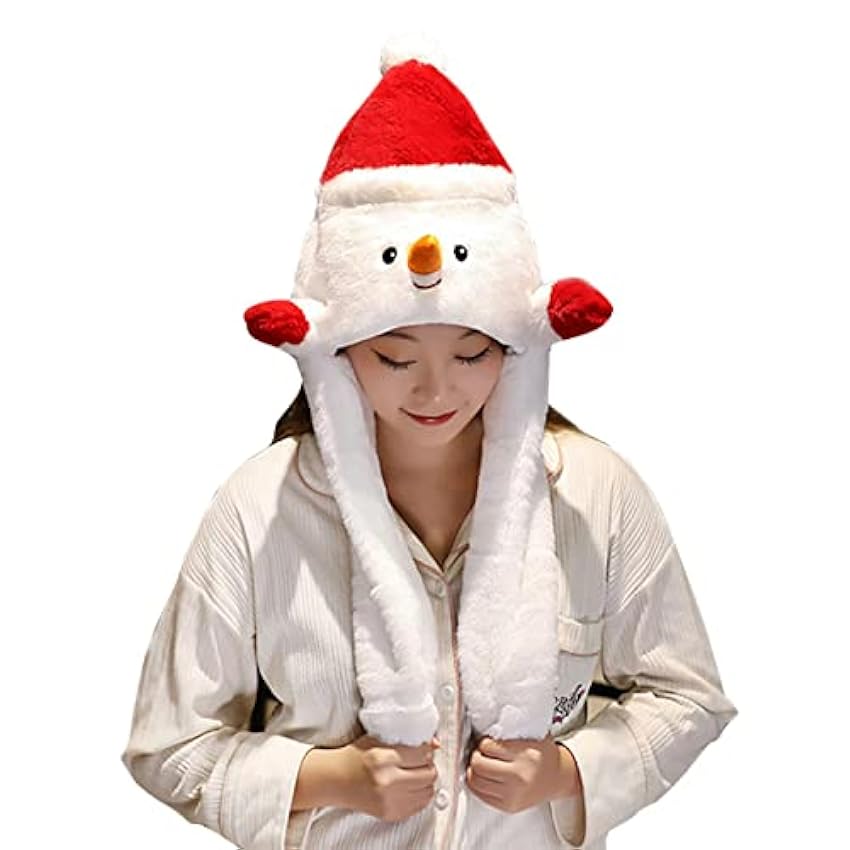 Chapeaux de Noël Oreilles Mobiles Mignon Bonnet à Oreil