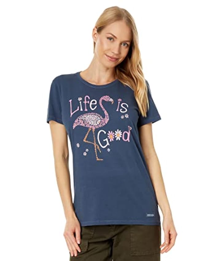 Life is Good Daisy Flamingo Crusher™-Lite T-shirt à manches courtes hbFxKl2N
