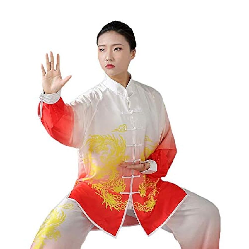 JTKDL Vêtements De Tai Chi Femme Mâle Style Chinois Vêtements De Performance Compétition Performance Vêtements De Tai Chi Été,M xYqVgr4W