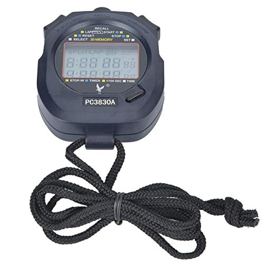 Keenso Chronomètre Professional Timer, PC3830A ABS Sports Running Chronomètre Électronique Track and Field Compte à rebours Chronomètre fZaXPyAJ