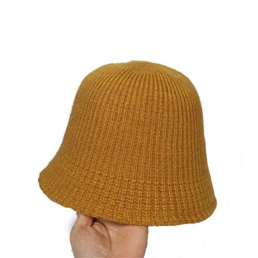 MAOZIm Bonnet de pêcheur tricoté Automne et Hiver Loisirs Art Chapeau Chaud Bassin Femme Chapeau de Laine lqsDt83g