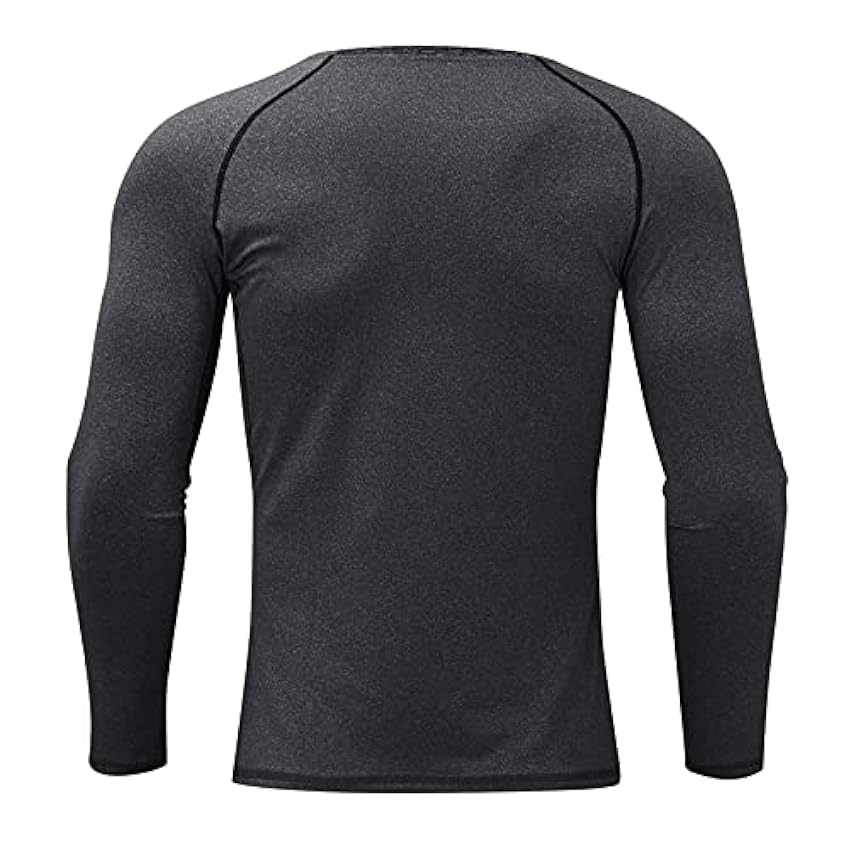 Chemise à manches longues pour homme Athletic Fitness Chemise Tops Pull à séchage rapide Respirant T-shirt d´extérieur T-shirt Hommes Vêtements de sport Natation T-shirt de combat Protection UV Noir, cq0Epj3d