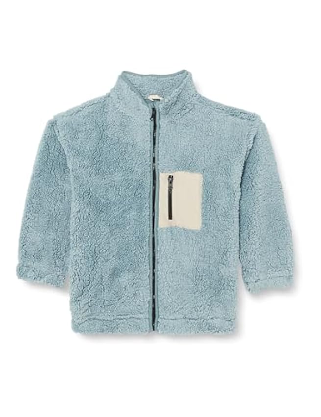 Koton Shearling Sweatshirt Zipper High Neck Pocket Detail, Maillot de survêtement Garçons, Blue(624), M3uO0vXO