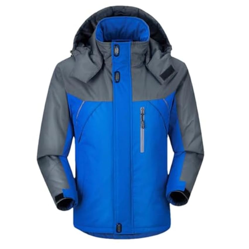 JXQXHCFS Combinaison de ski chaude d´hiver imperméable pour homme - Ensemble de vêtements de snowboard - Vestes de neige - Pantalons - Combinaison coupe-vent avec capuche 8Xn47X9j