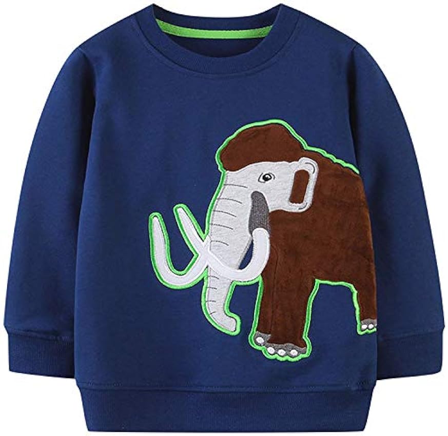 Little Hand Jungen Sweatshirt, Maillot de survêtement garçons, Elefant, Fo85bW0g