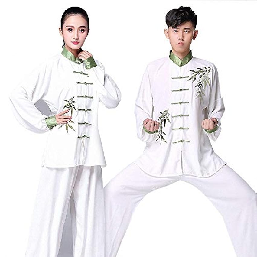 JTKDL Vêtements De Tai Chi Femme Vêtements D´été De Tai Chi Homme Vêtements De Performance De Style Chinois Printemps Et Automne,B-L I7TLOU95