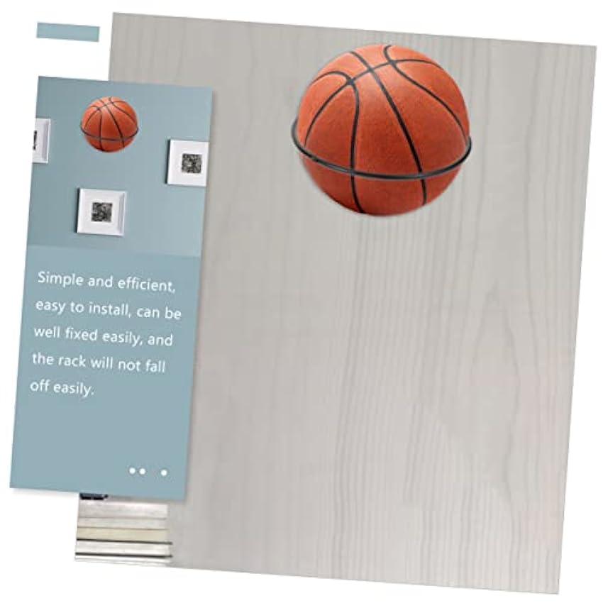 Yardwe 15 Pièces présentoir de Football présentoir de Basket-Ball Accessoires de Sport étagères de Rangement décor Support de Basket Domestique Support de Boules Solide Mural 40bCfHJ8