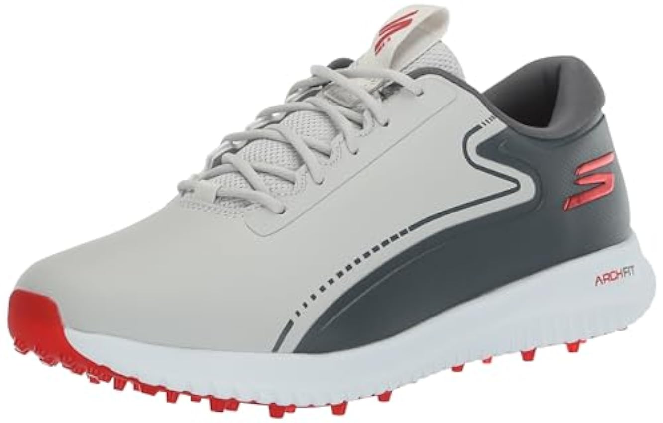 Skechers Go Golf Max-3 Gris/Rouge 7.5 EE - Large, gris/