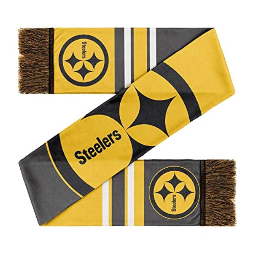 Forever Collectibles Pittsburgh Steelers Scarf Colourblock Big Logo Yellow/Black - One-Size dKo6F2IR