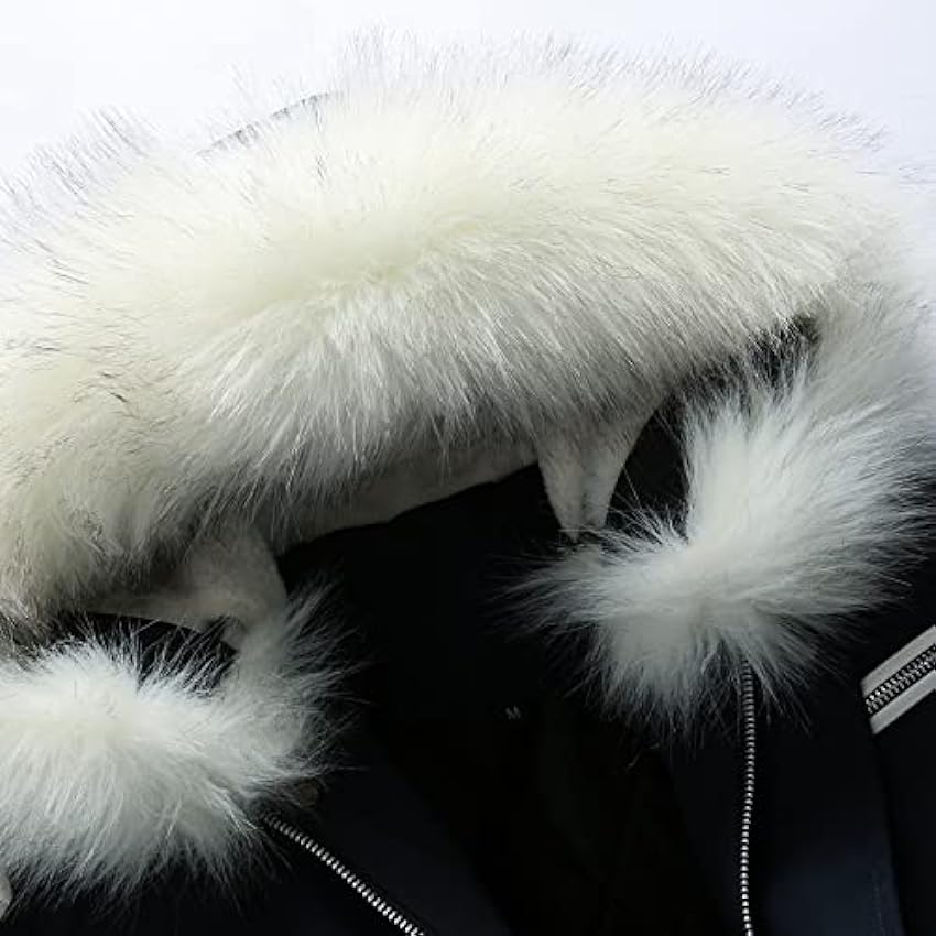 Jiabing Veste d´hiver pour homme - Veste en polaire chaude - Doublure chaude - Veste de ski - Parka d´extérieur - Coupe-vent - Imperméable - Veste fonctionnelle épaisse avec capuche amovible - Pour la rQCCsUfn